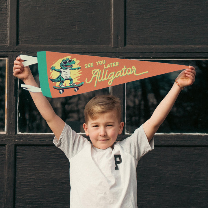 See You Later Alligator Felt Pennant