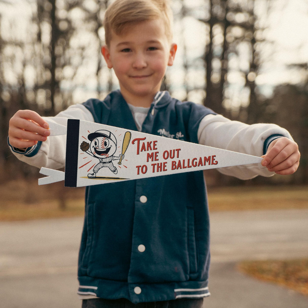 Take Me Out to the Ballgame Felt Pennant