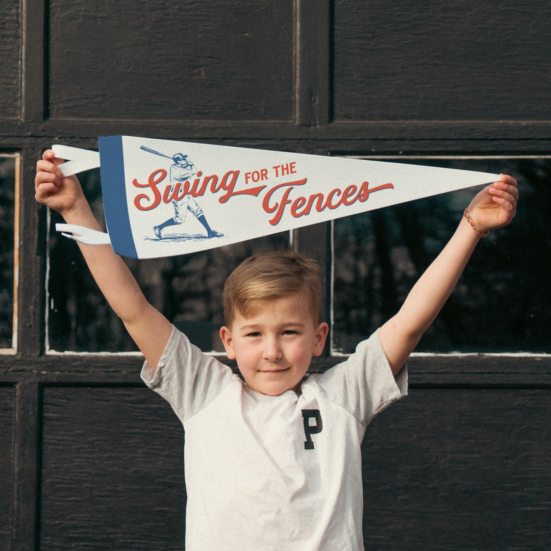 Swing for the Fences Felt Pennant