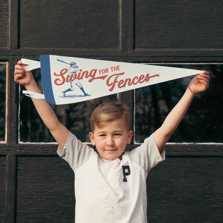 Swing for the Fences Felt Pennant