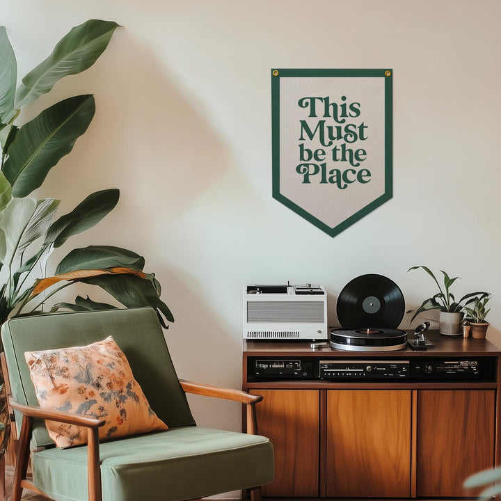 This Must Be The Place Felt Camp Flag