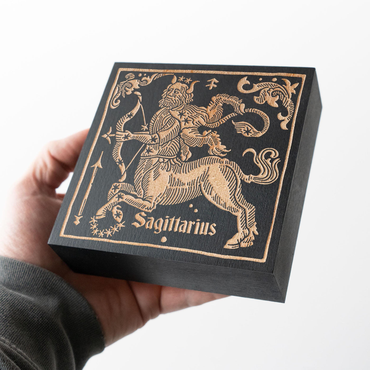 Sagittarius Zodiac Engraved Illustration