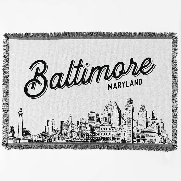 Baltimore Maryland City Blanket