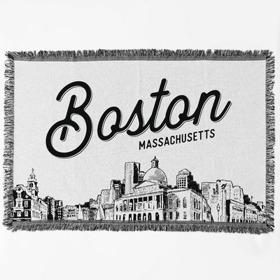 Boston Massachusetts City Blanket