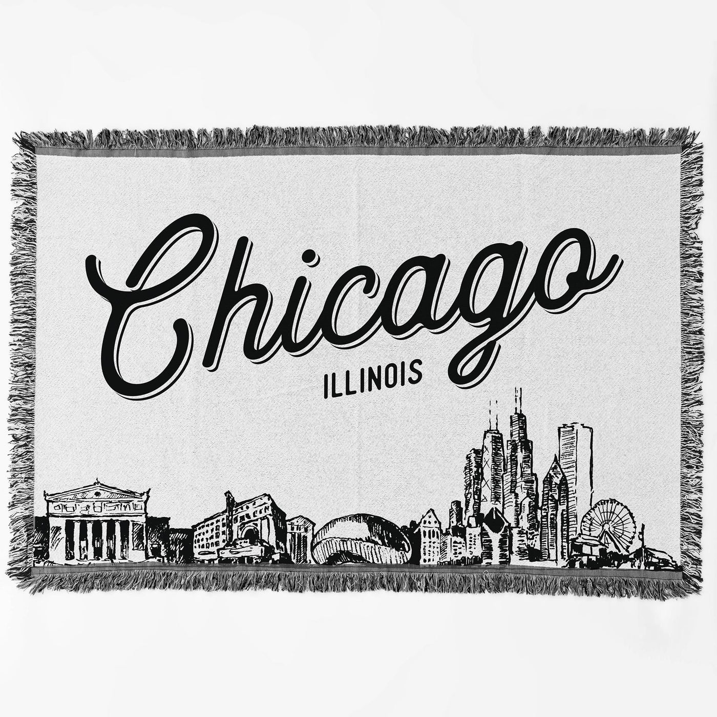 Chicago Illinois City Blanket