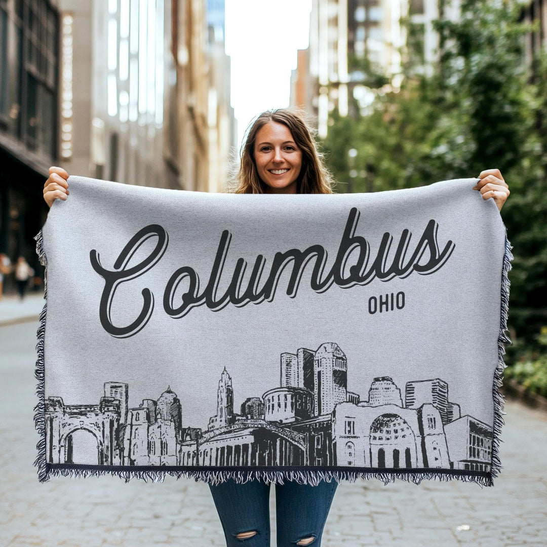Columbus Ohio City Blanket
