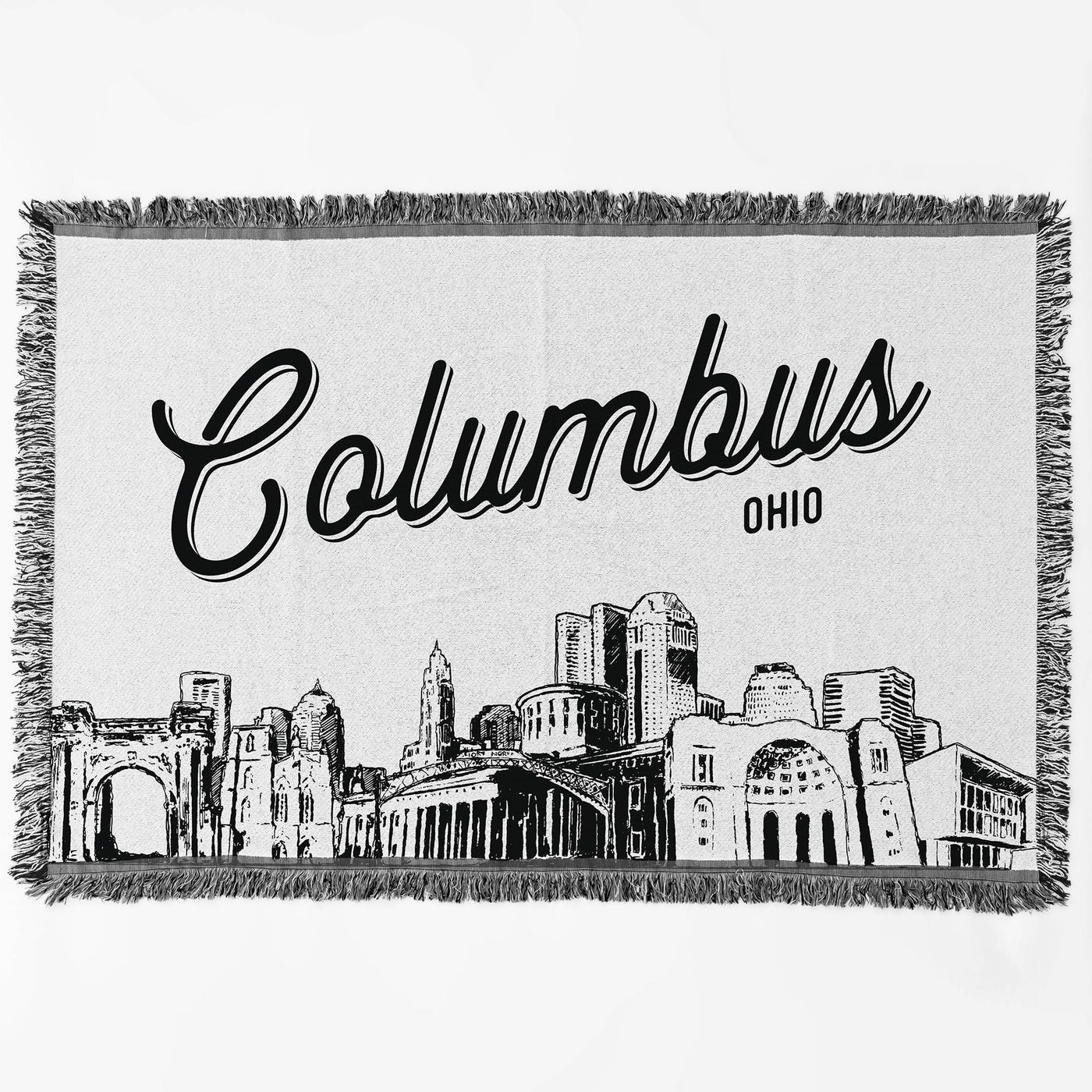 Columbus Ohio City Blanket