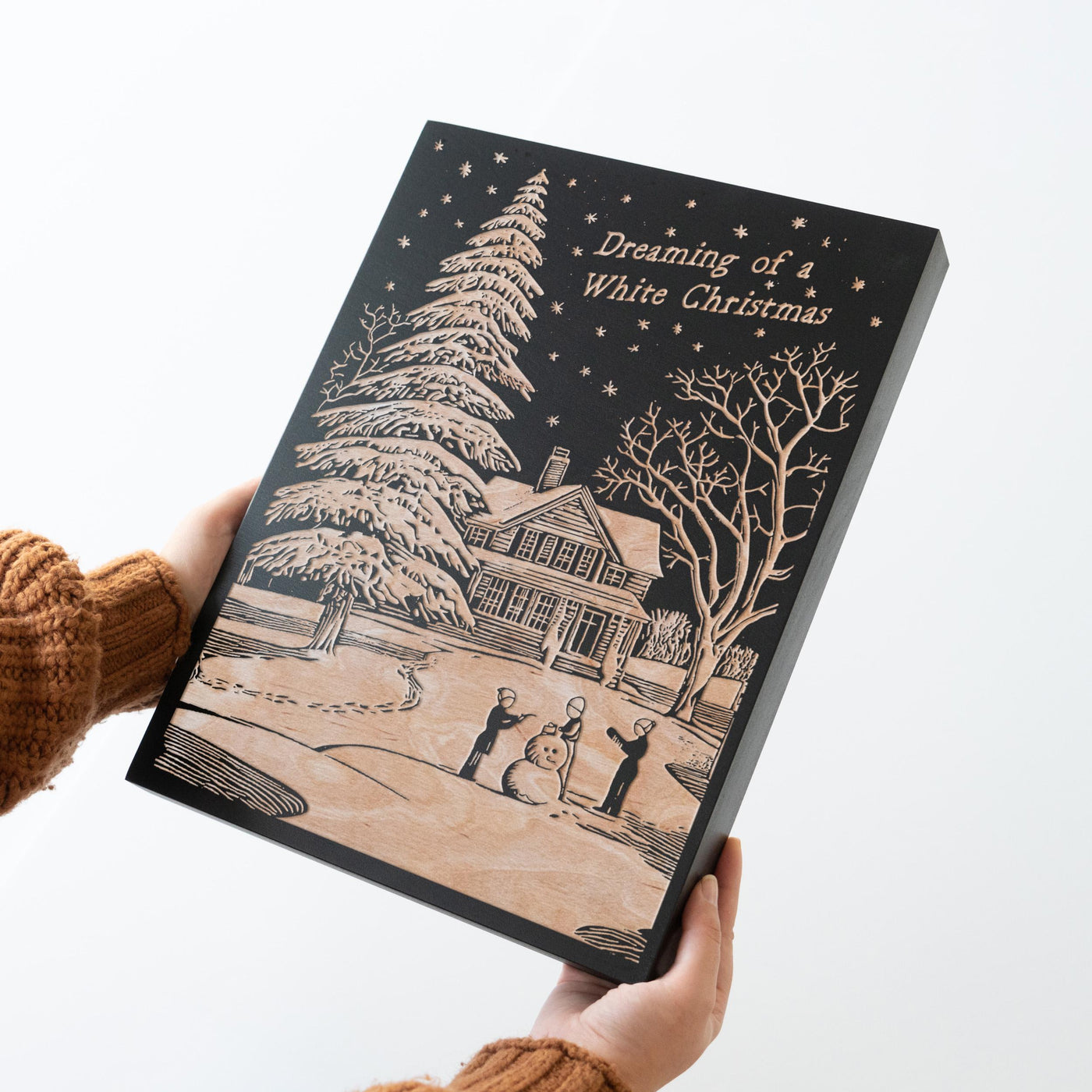 A White Christmas Engraved Illustration