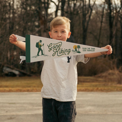 Gone Hiking Felt Pennant