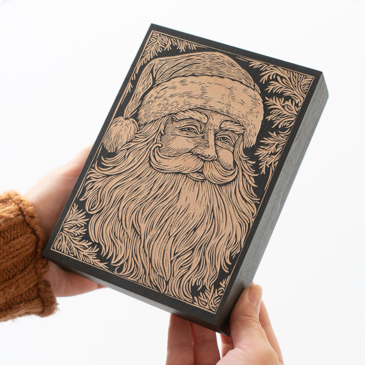 Santa Engraved Illustration