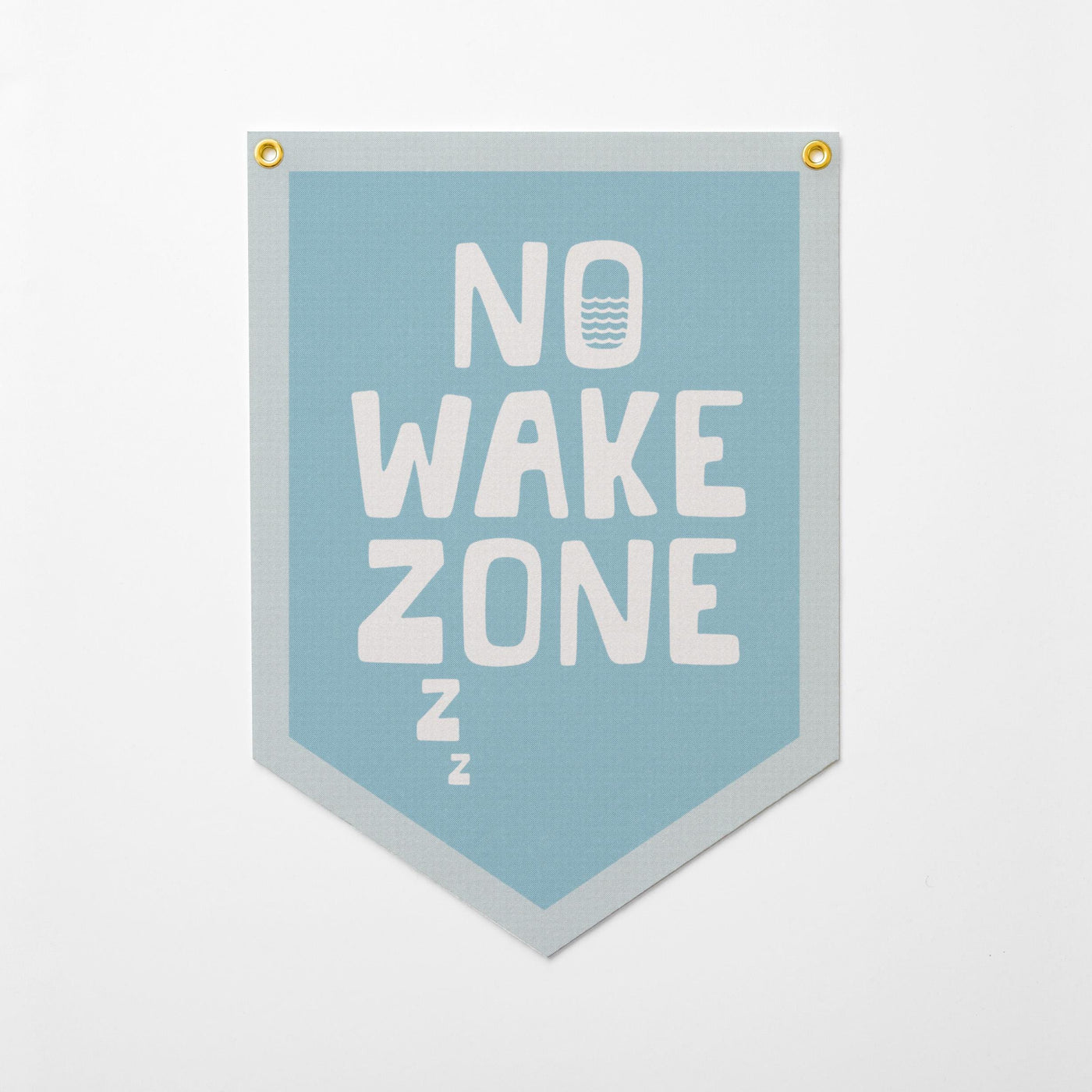 No Wake Zone Felt Camp Flag