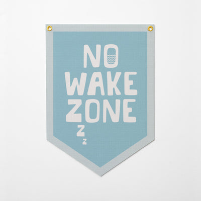 No Wake Zone Felt Camp Flag