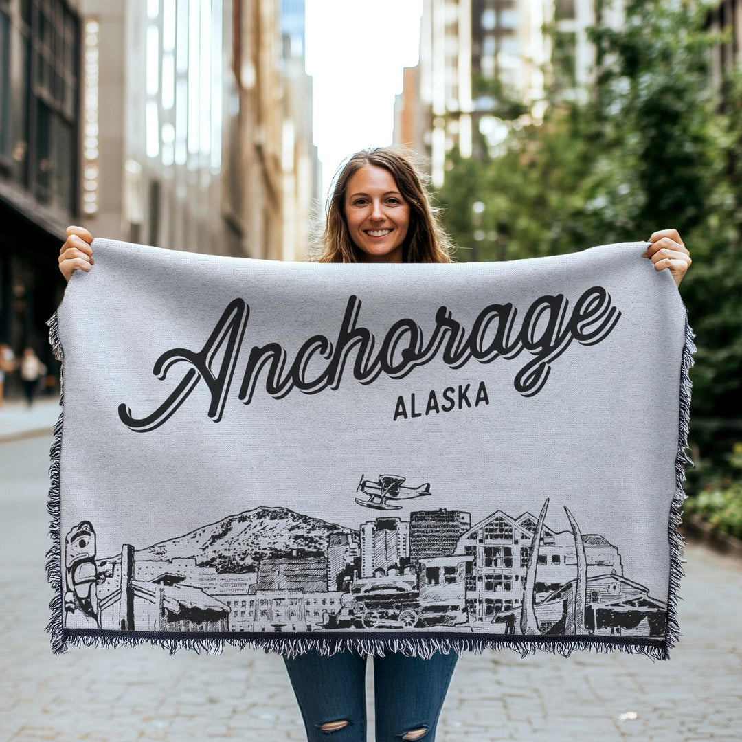 Anchorage Alaska City Blanket