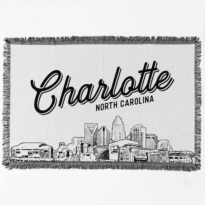 Charlotte North Carolina City Blanket