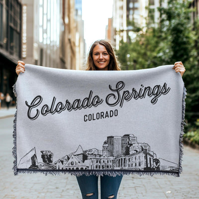 Colorado Springs Colorado City Blanket