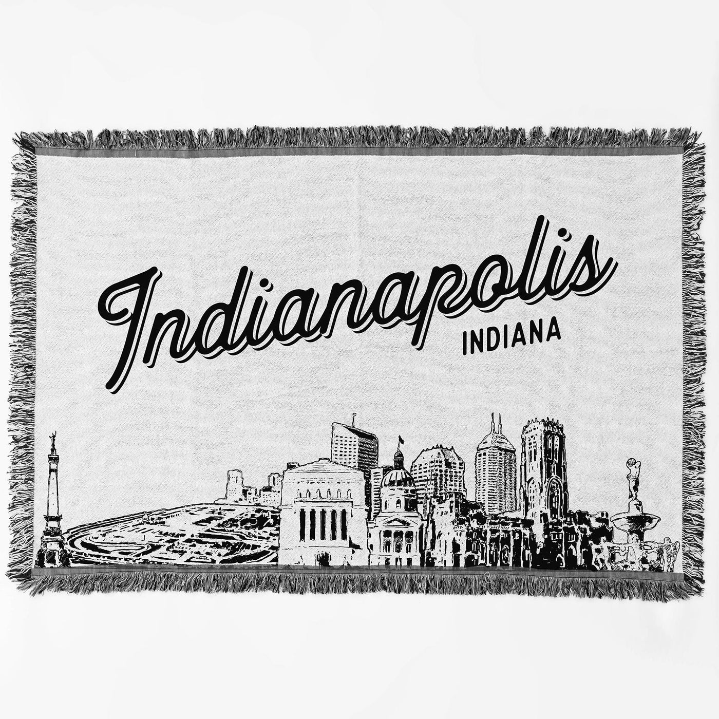 Indianapolis Indiana City Blanket