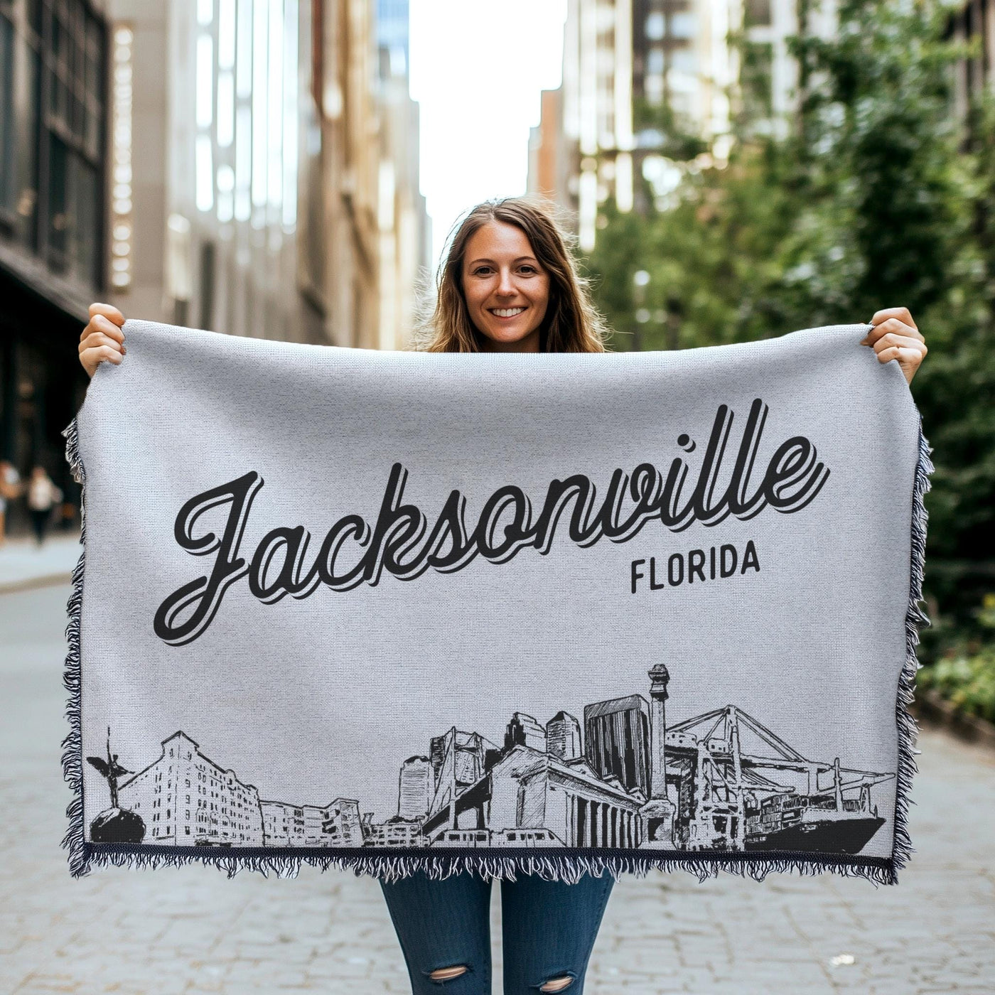 Jacksonville Florida City Blanket