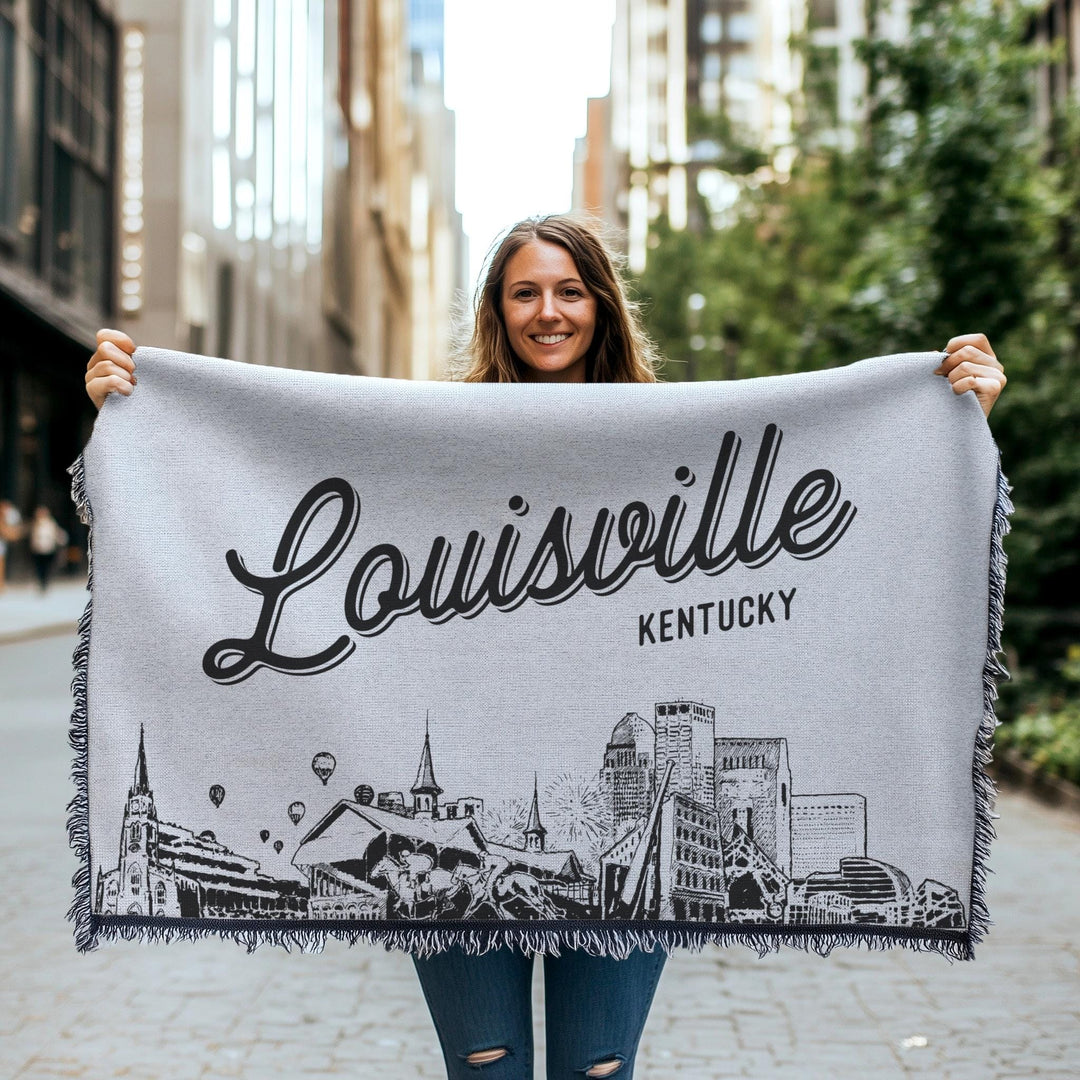 Louisville Kentucky City Blanket
