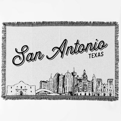 San Antonio Texas City Blanket