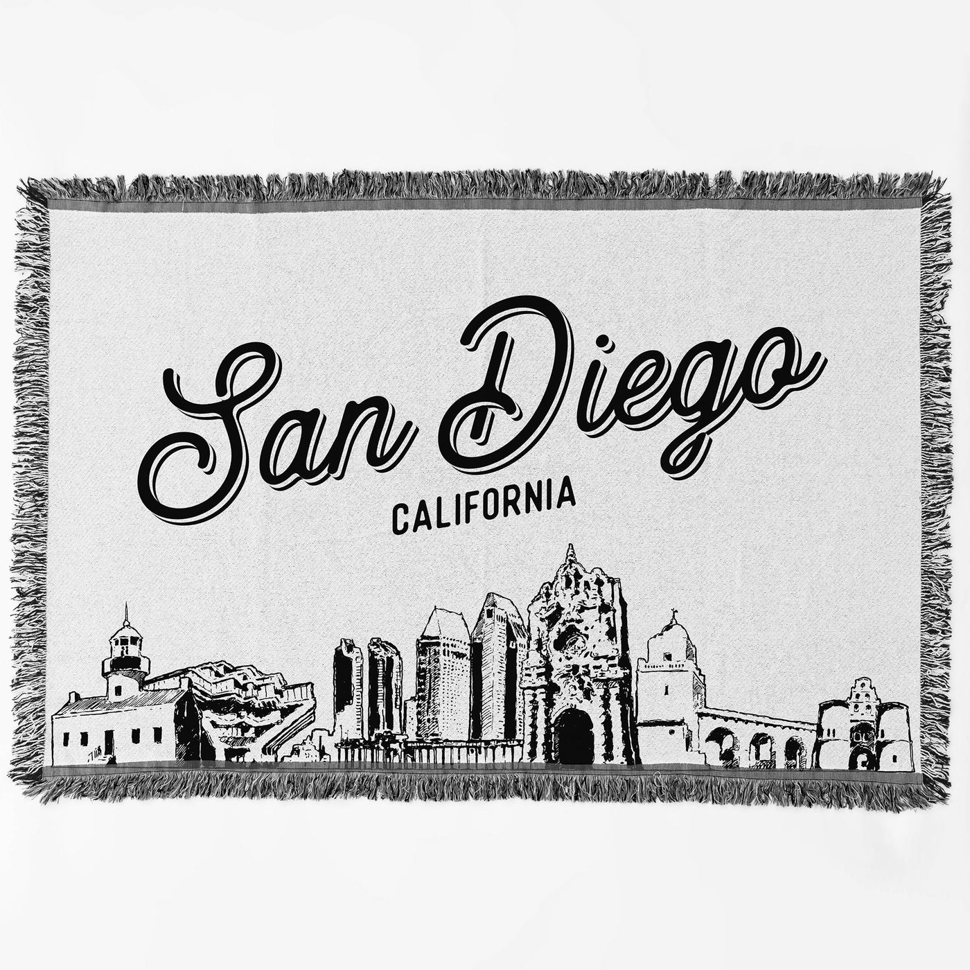 San Diego California City Blanket