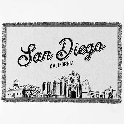 San Diego California City Blanket