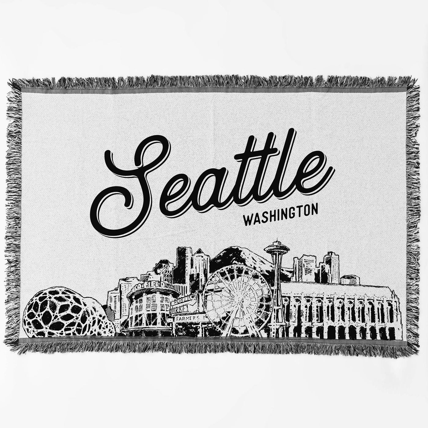 Seattle Washington City Blanket