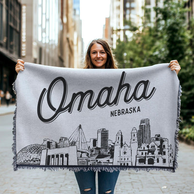 Omaha Nebraska City Blanket