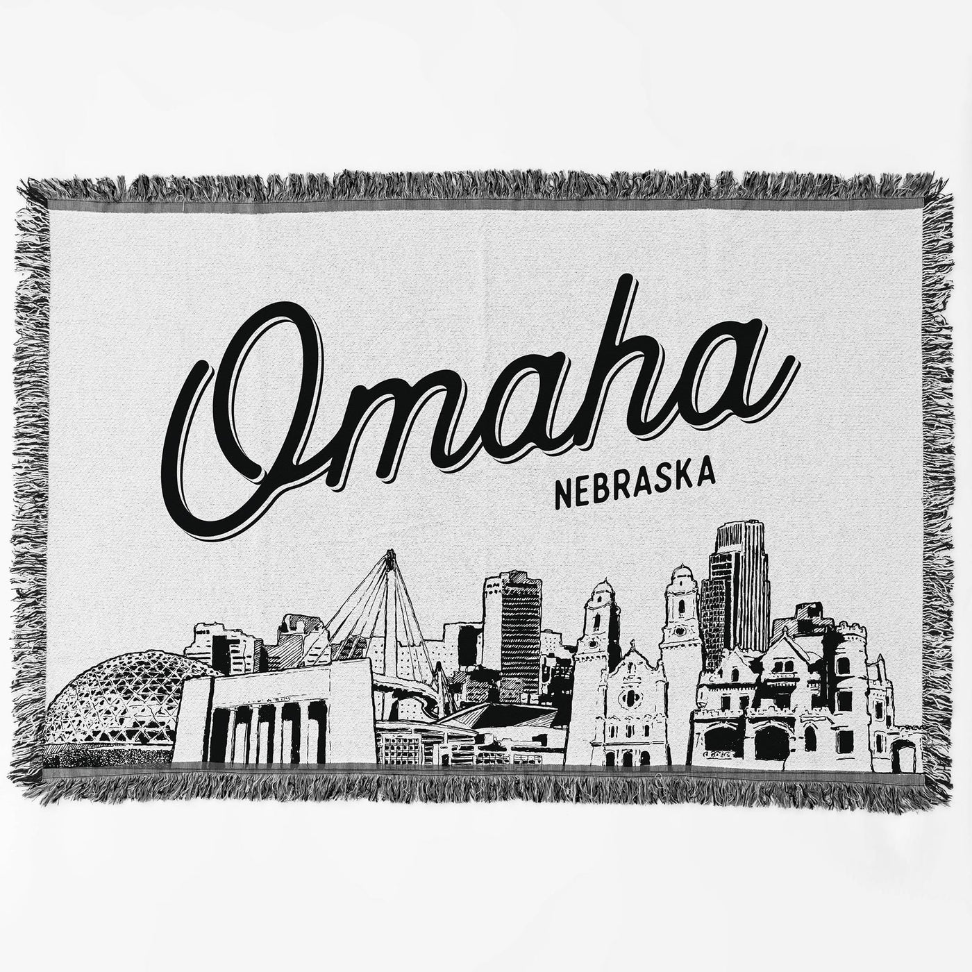 Omaha Nebraska City Blanket