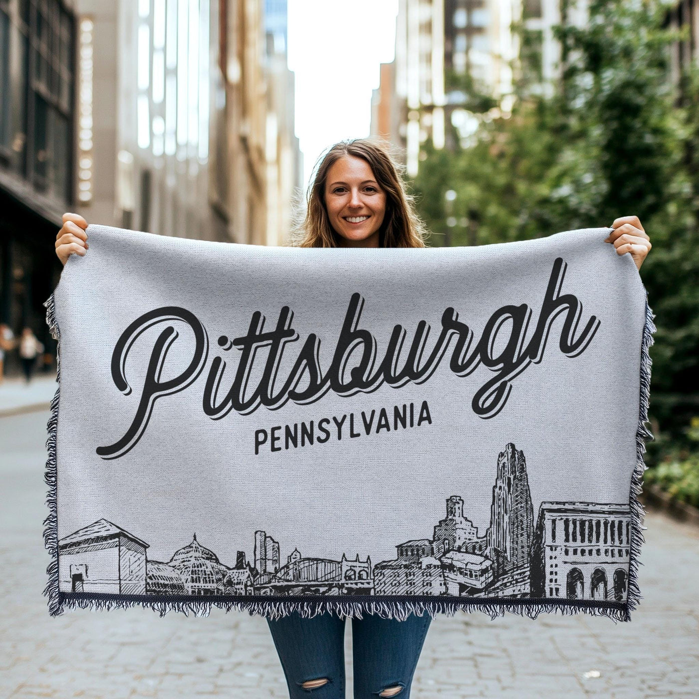 Pittsburgh Pennsylvania City Blanket