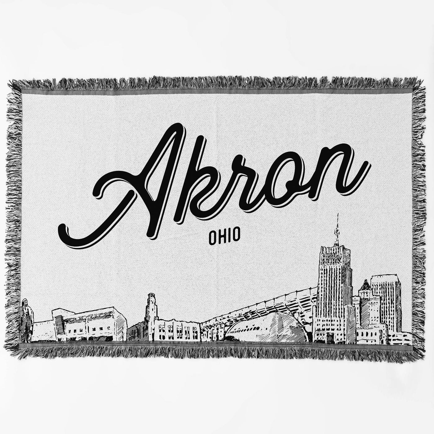 Akron Ohio City Blanket