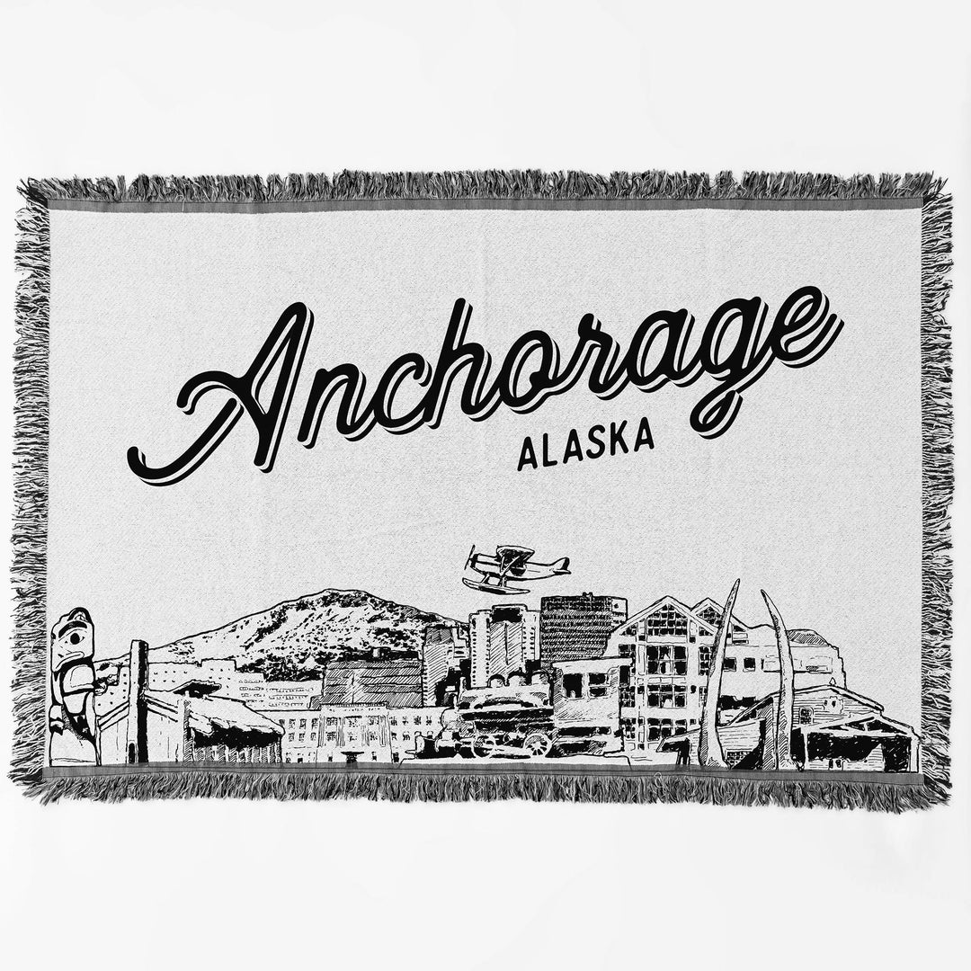 Anchorage Alaska City Blanket