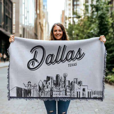 Dallas Texas City Blanket