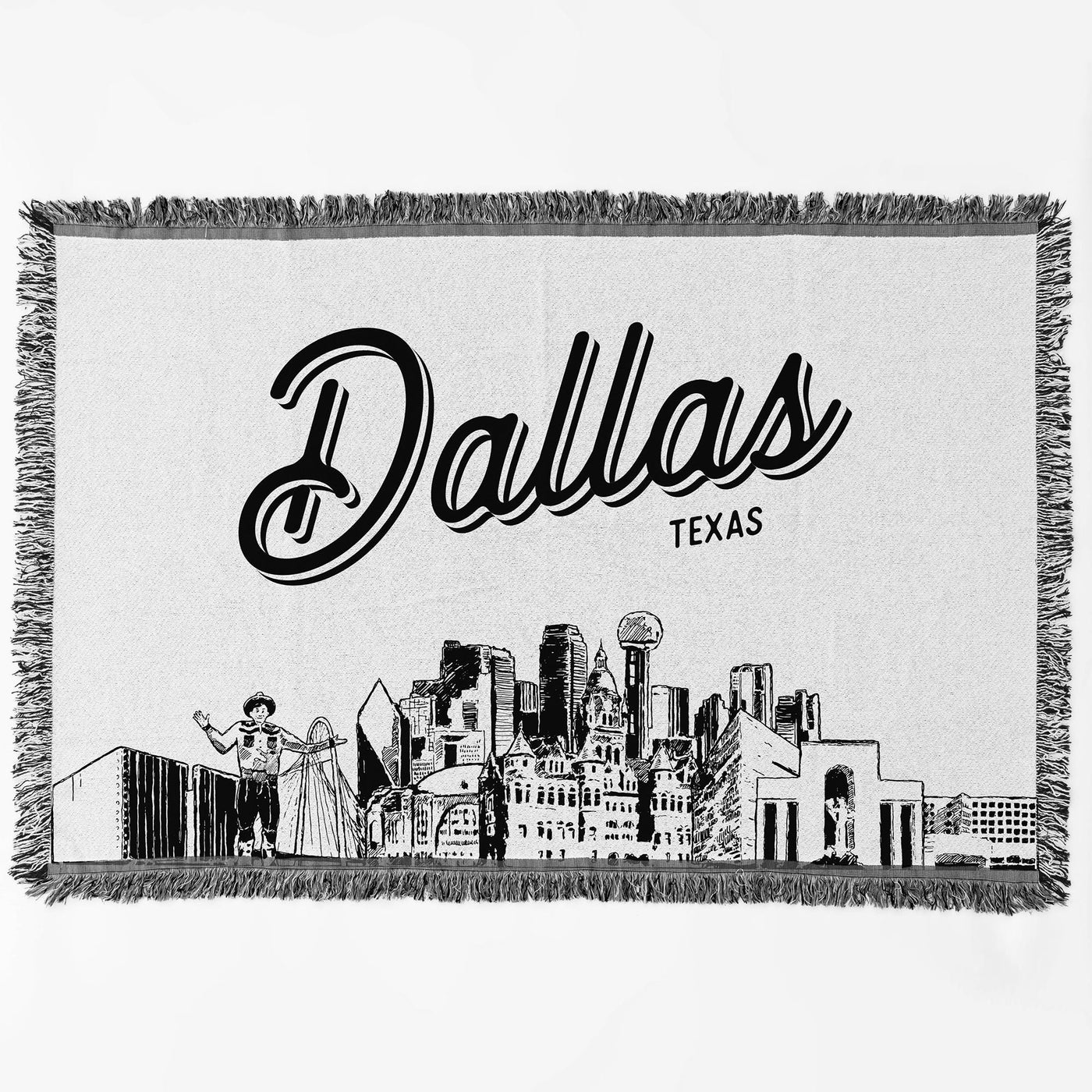 Dallas Texas City Blanket