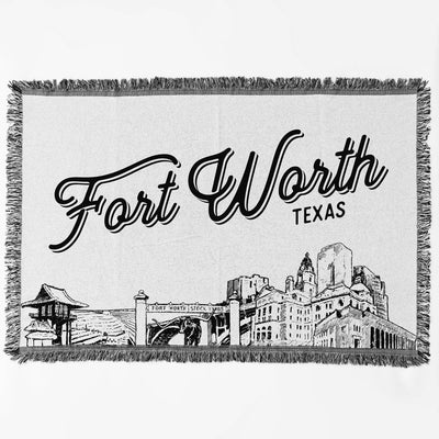 Fort Worth Texas City Blanket