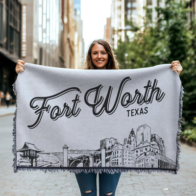 Fort Worth Texas City Blanket