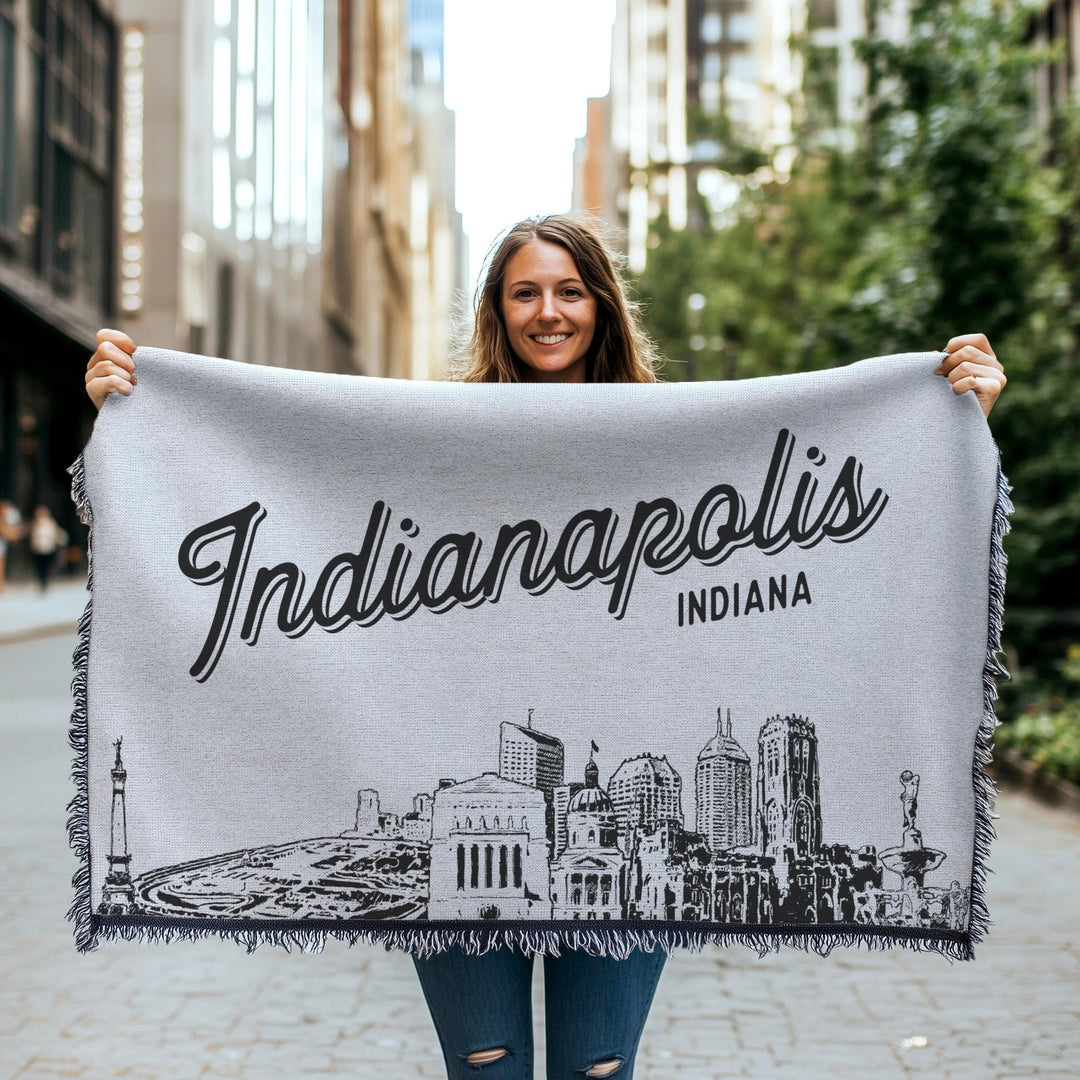 Indianapolis Indiana City Blanket