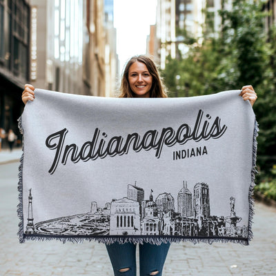 Indianapolis Indiana City Blanket