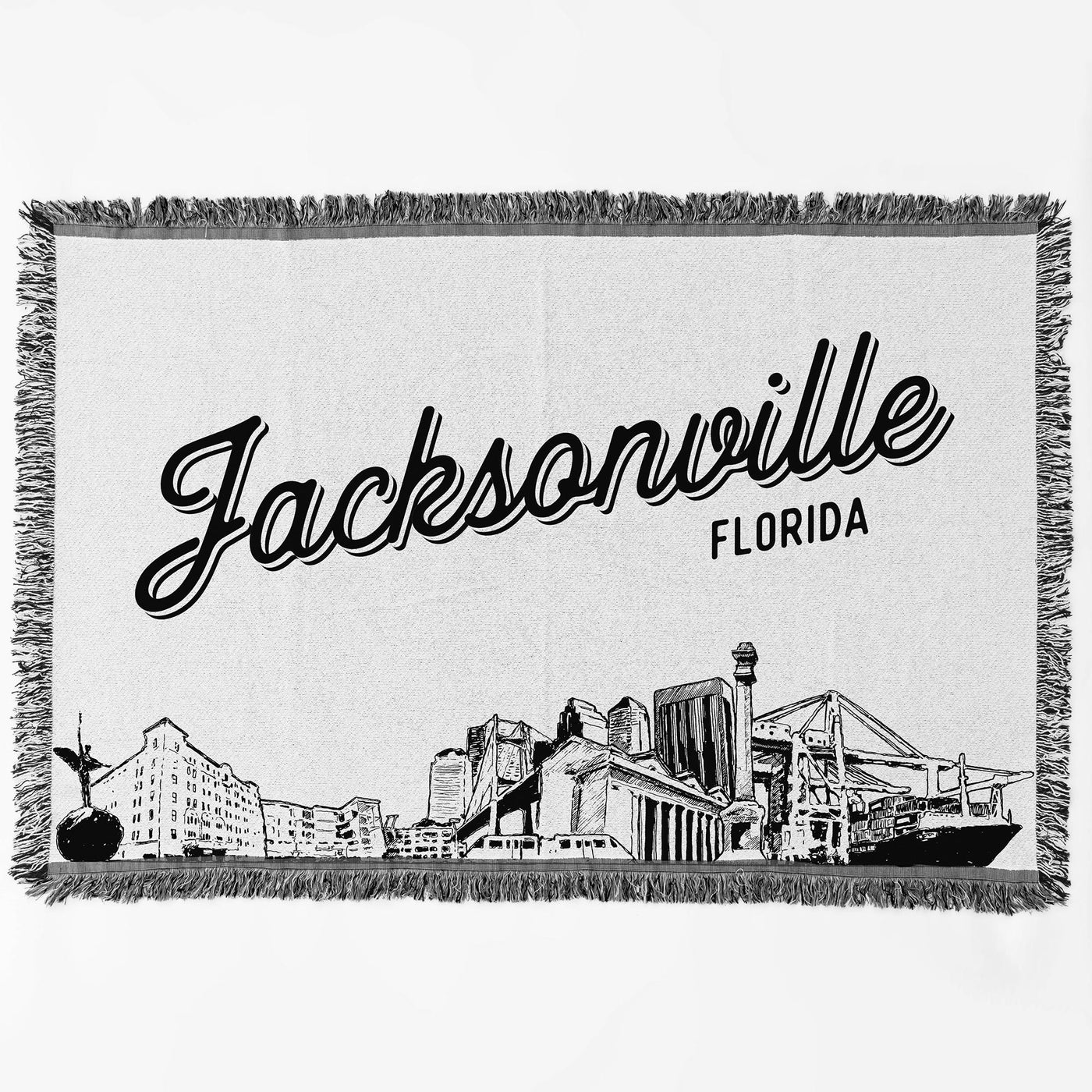 Jacksonville Florida City Blanket