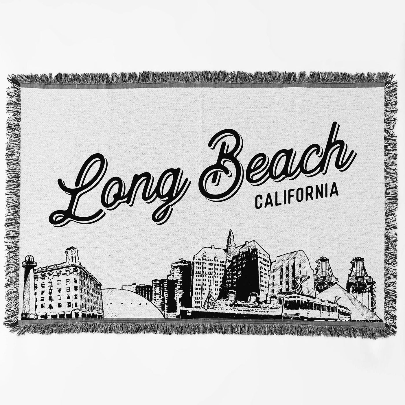 Long Beach California City Blanket