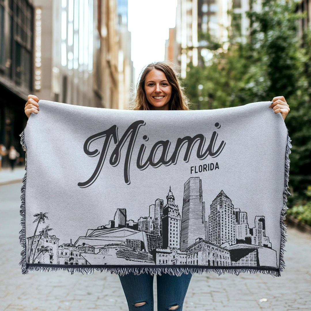 Miami Florida City Blanket