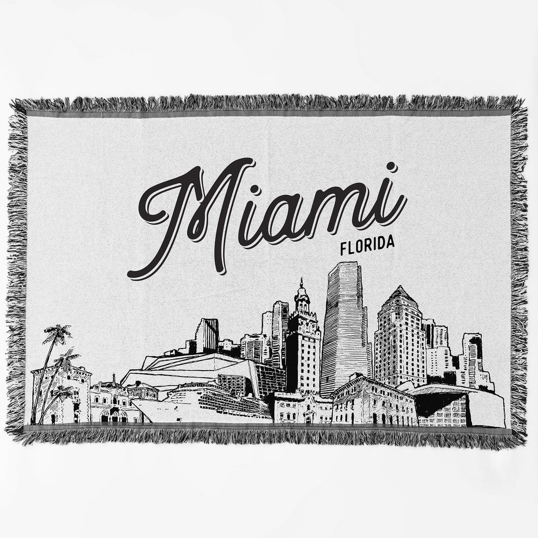 Miami Florida City Blanket
