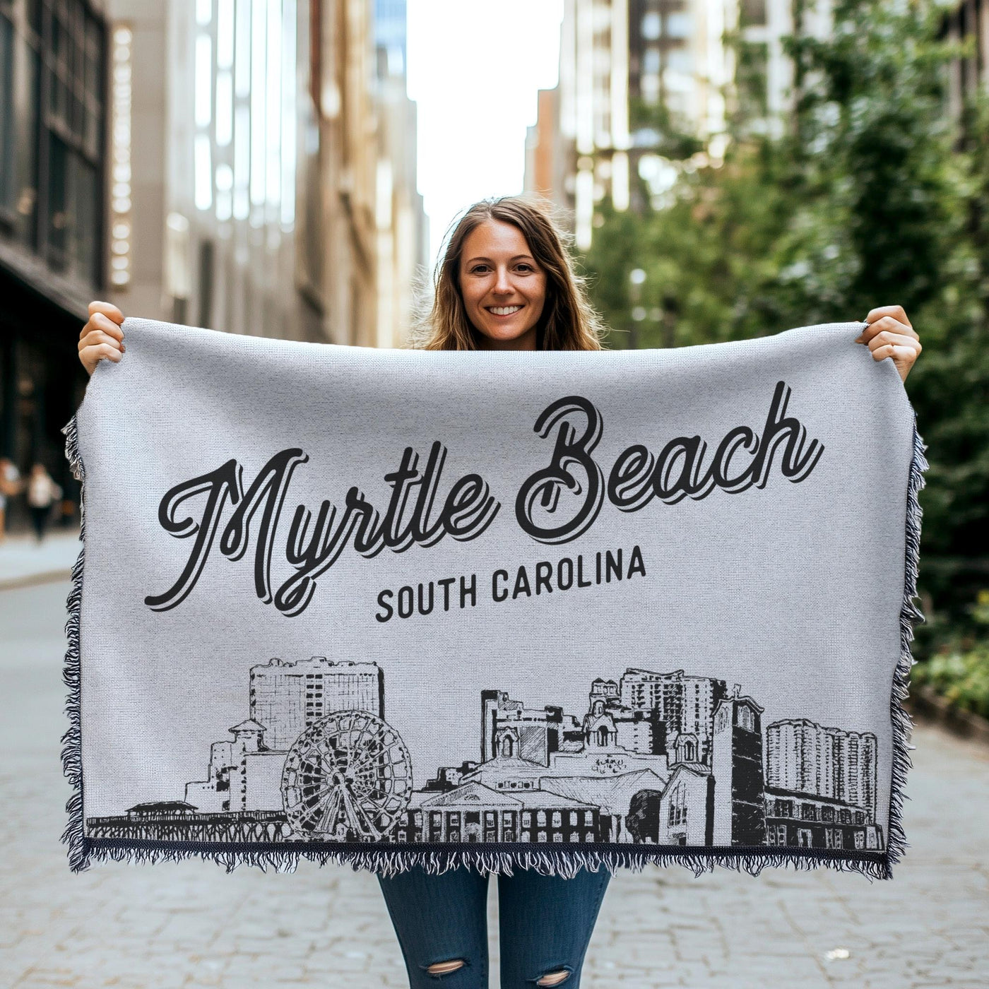 Myrtle Beach South Carolina City Blanket