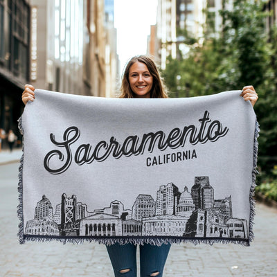 Sacramento California City Blanket