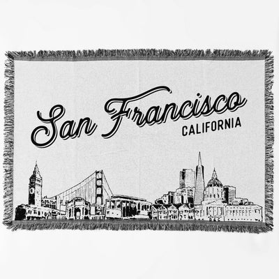 San Francisco California City Blanket