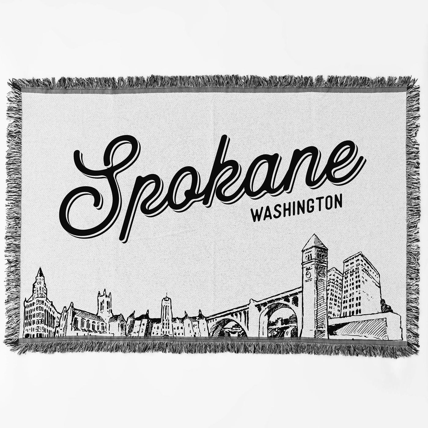 Spokane Washington City Blanket