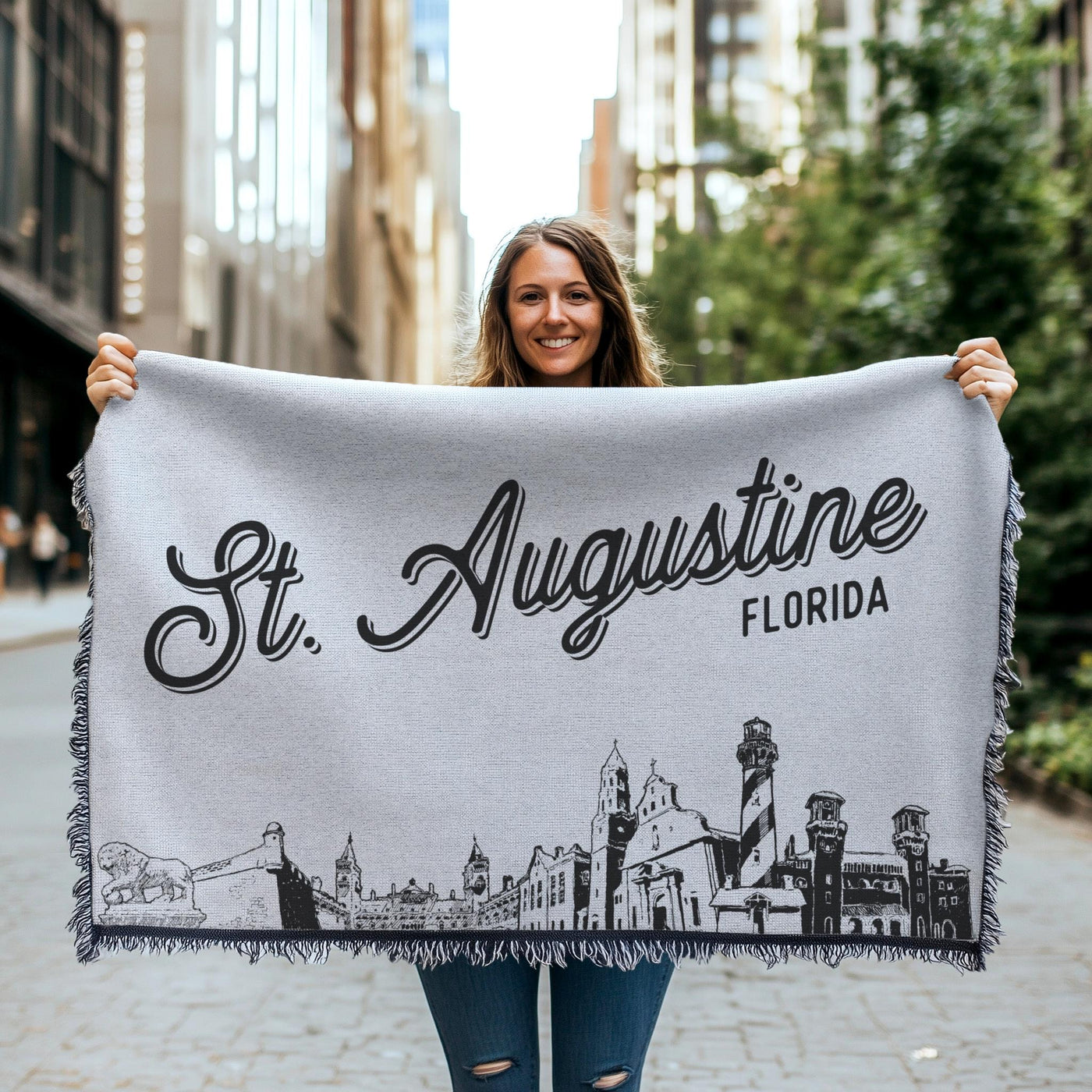 St. Augustine Florida City Blanket