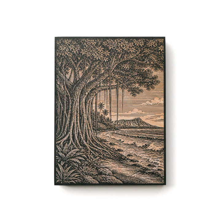 Banyan &amp; Surf Shore Engraved Birch Art Panel