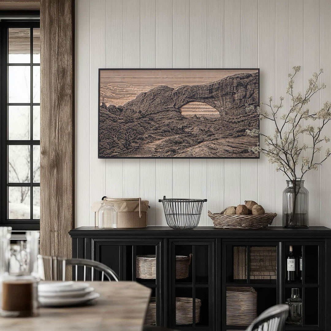 Arches National Park Engraved Birch Art Panel