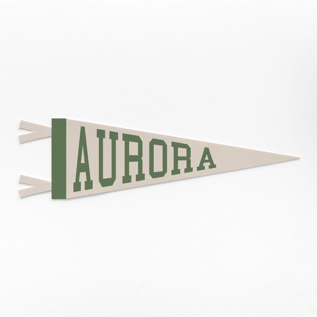 Aurora Varsity Felt Pennant