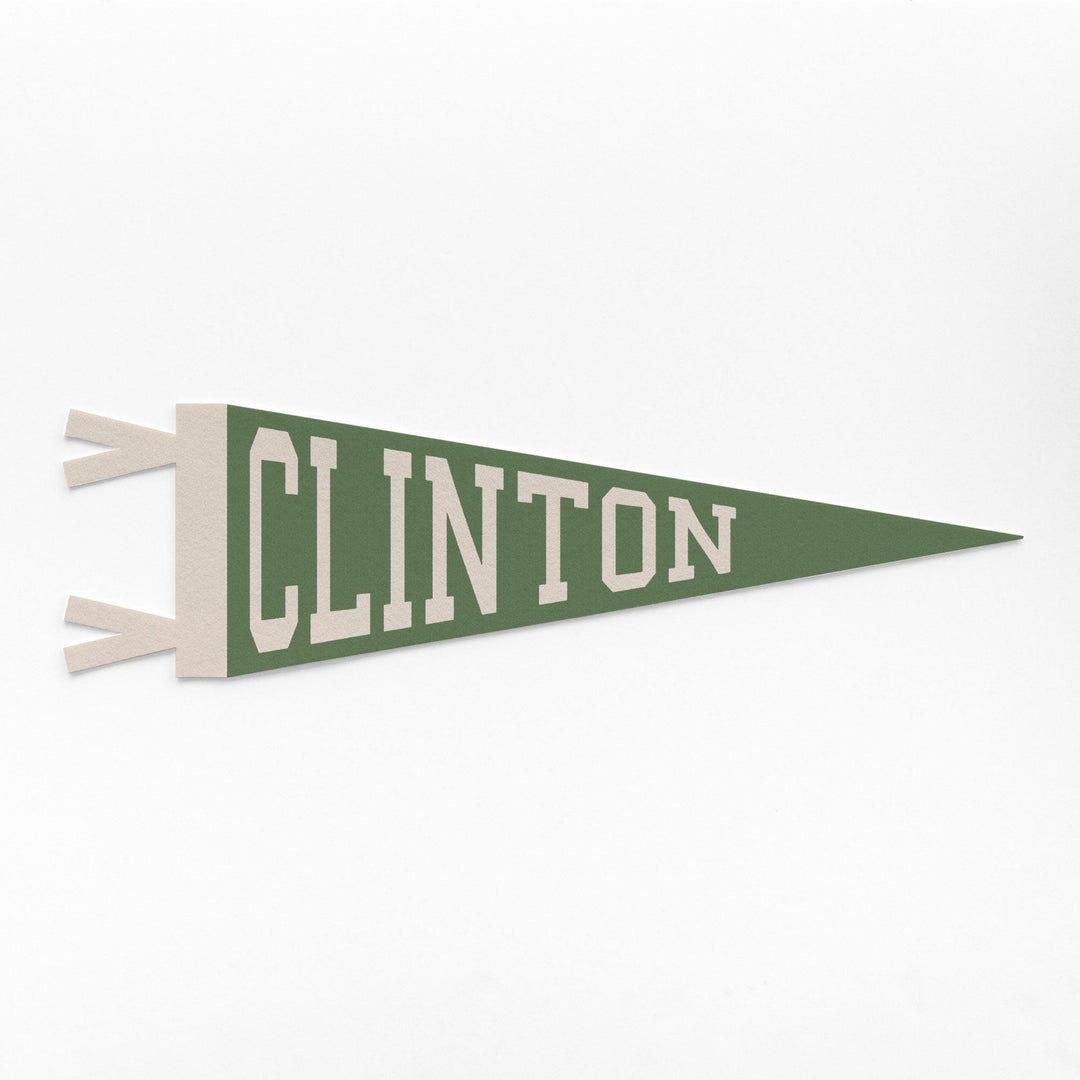 Clinton Varsity Felt Pennant